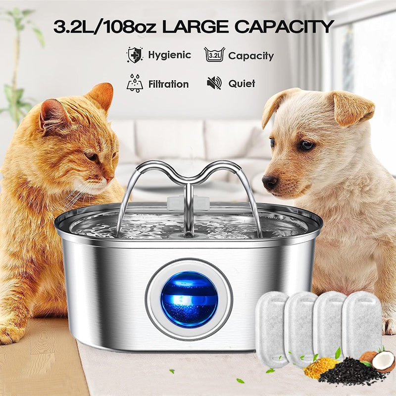 3.2L Pet Water Dispenser - Stainless Steel