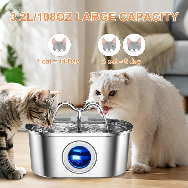 3.2L Pet Water Dispenser - Stainless Steel