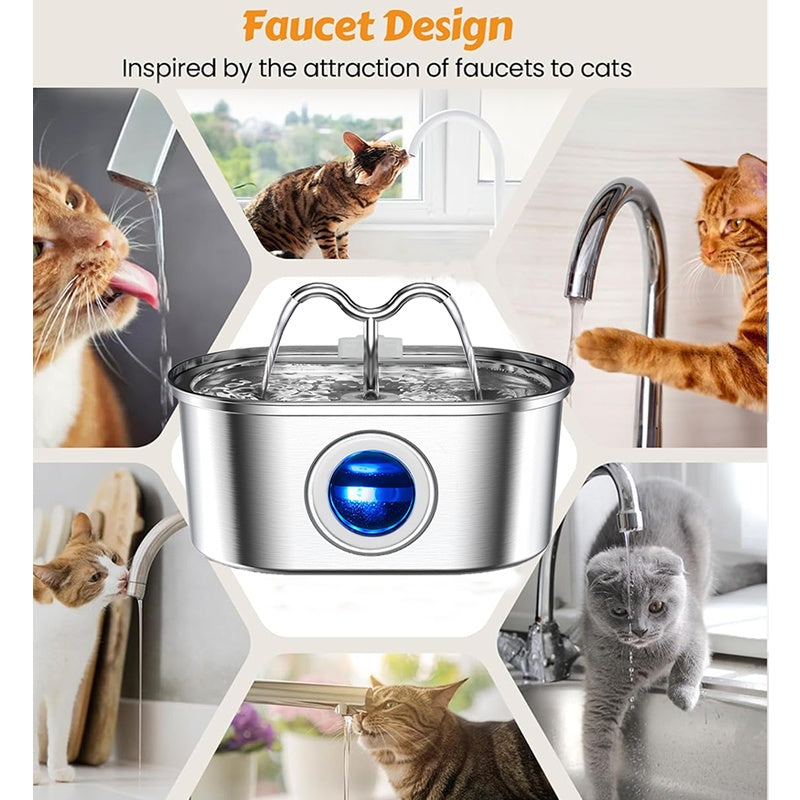 3.2L Pet Water Dispenser - Stainless Steel
