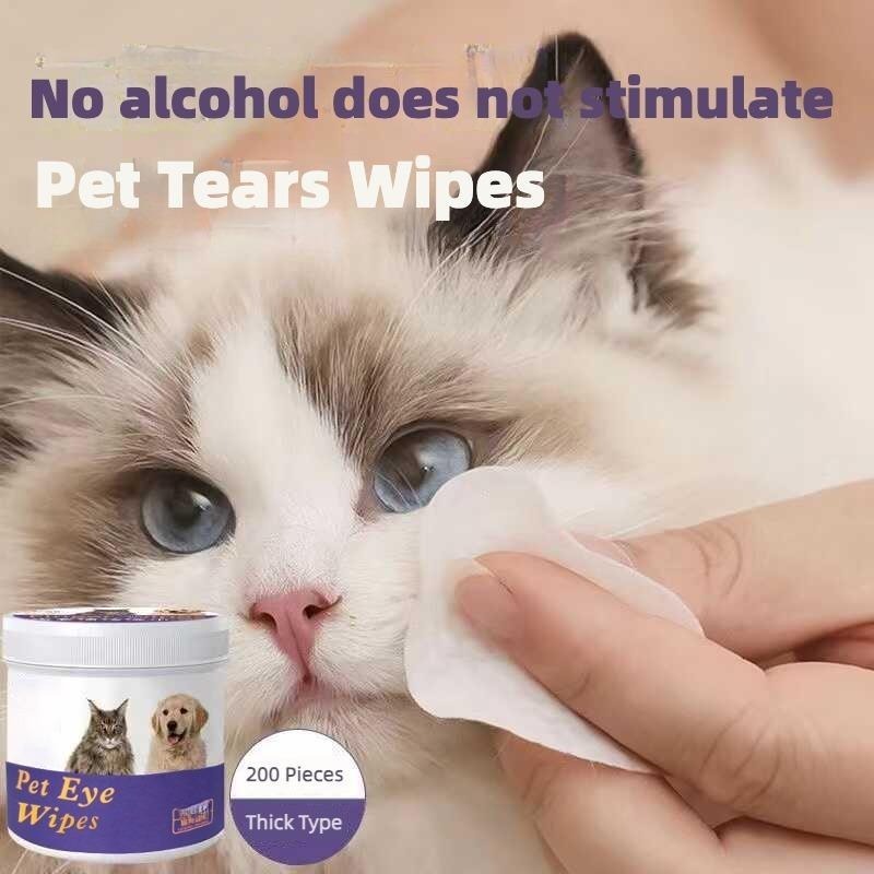 Pet Eye Wipes, 200 Wipes  Can Pet Eye