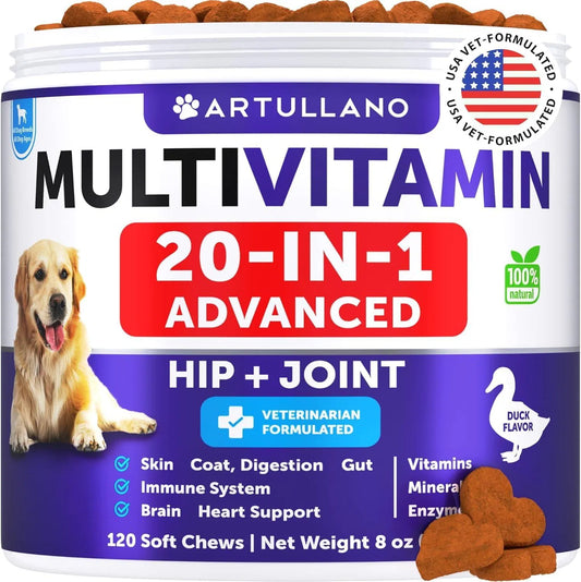 Dog Multivitamin Chewable With Glucosamine 20 In 1 Dog Vitamins